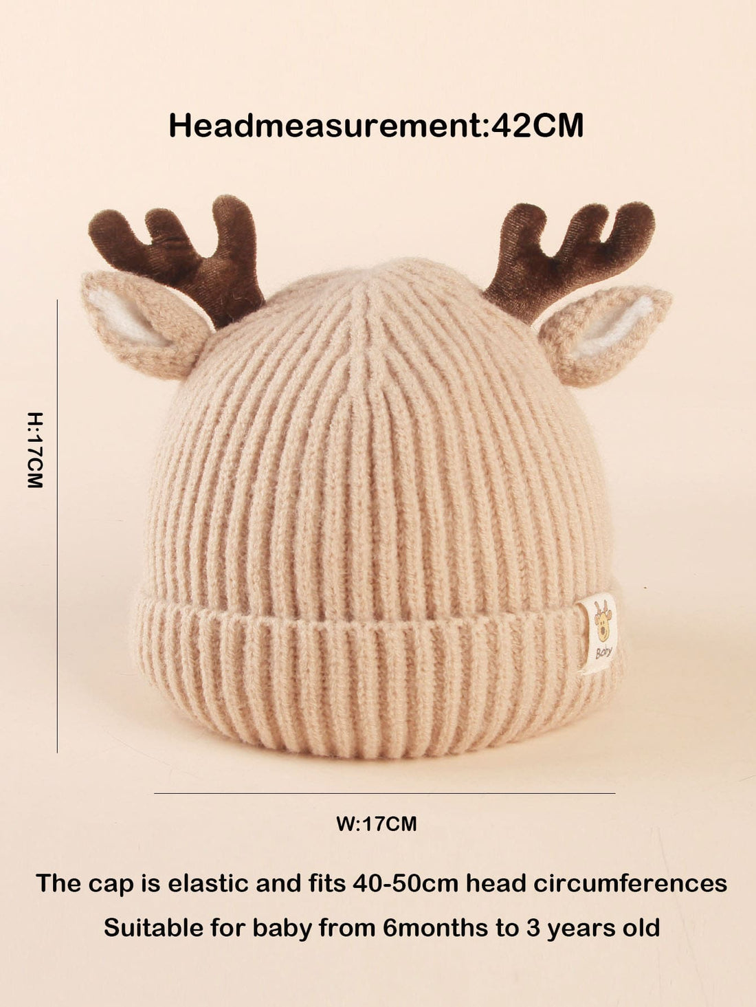 This adorable Unisex Baby Christmas Reindeer Knitted Beanie is perfect for keeping your little one warm and stylish during the holiday season. Made with high-quality materials, it features a cute reindeer design and is suitable for babies and toddlers from 0-3 years old. Stay festive and cozy with this must-have accessory.