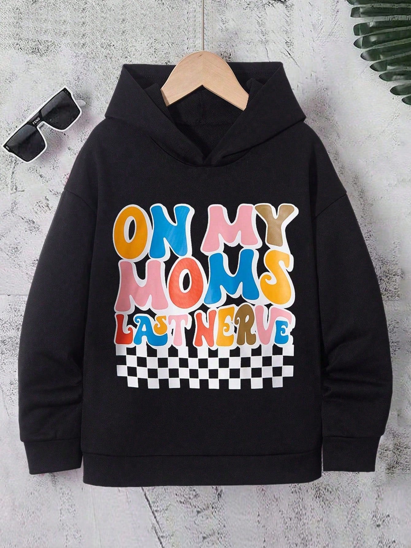 Trendy Streetcool Graphic Hoodie for Tween Boys - Slogan Style & Comfort