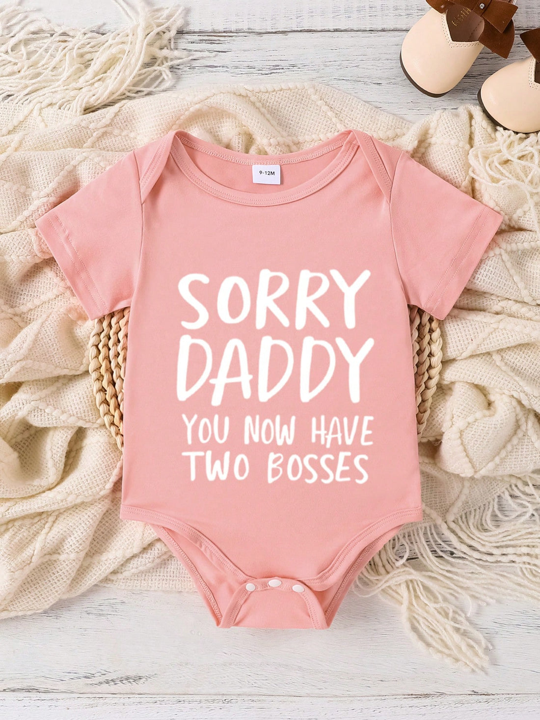 Celebrate the holidays in style with our Adorable New Year's & Valentine's Day Letter-Printed Bodysuit for Baby Girls. Made with soft and comfortable fabric, your little one will look cute and feel cozy. Perfect for photo ops and special occasions. Available in multiple sizes to fit your growing baby.