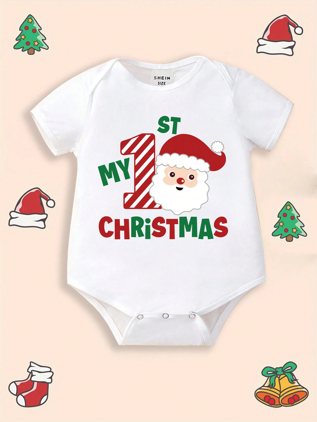 Celebrate the holiday season with our Adorable Baby Boy Santa Bodysuit! With a playful touch, this festive style adds charm to your little one's outfit. Made with high-quality materials, it offers comfort for your baby while spreading holiday cheer. Perfect for memorable photos and family gatherings.