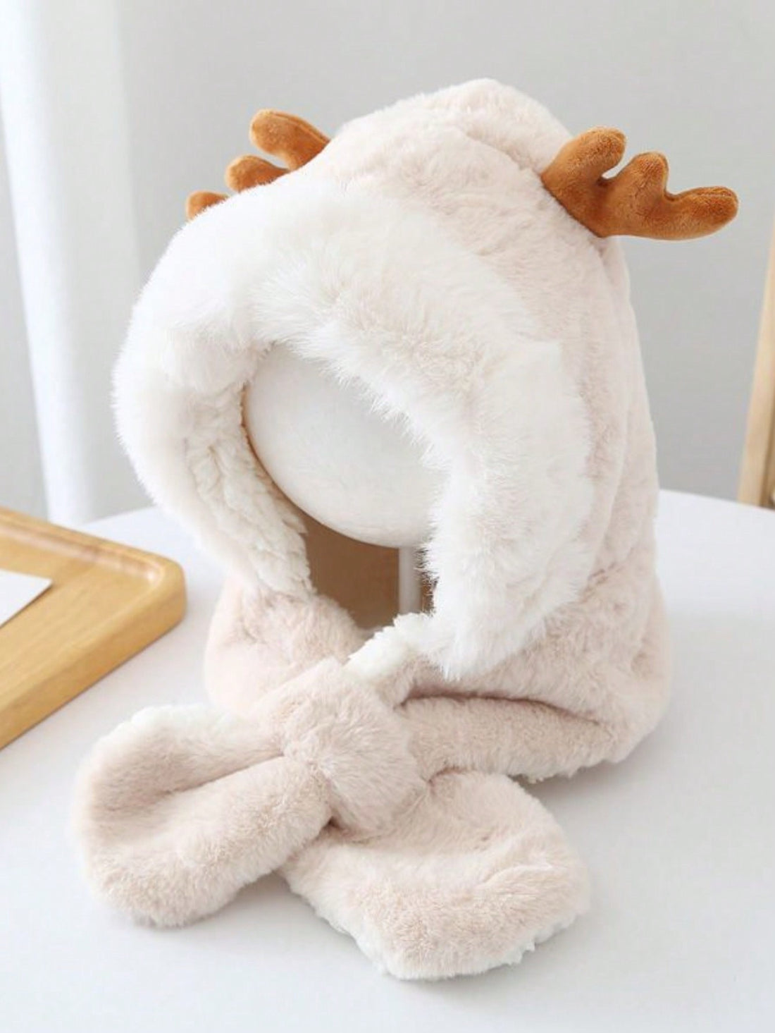 Expertly crafted for warmth and cuteness, our Sweet Deer Print Earflap Hat and Scarf Set is perfect for your little one. Made with soft and cozy materials, this set features a charming deer print, earflaps for added protection, and a convenient scarf. Keep your baby warm and stylish this season.