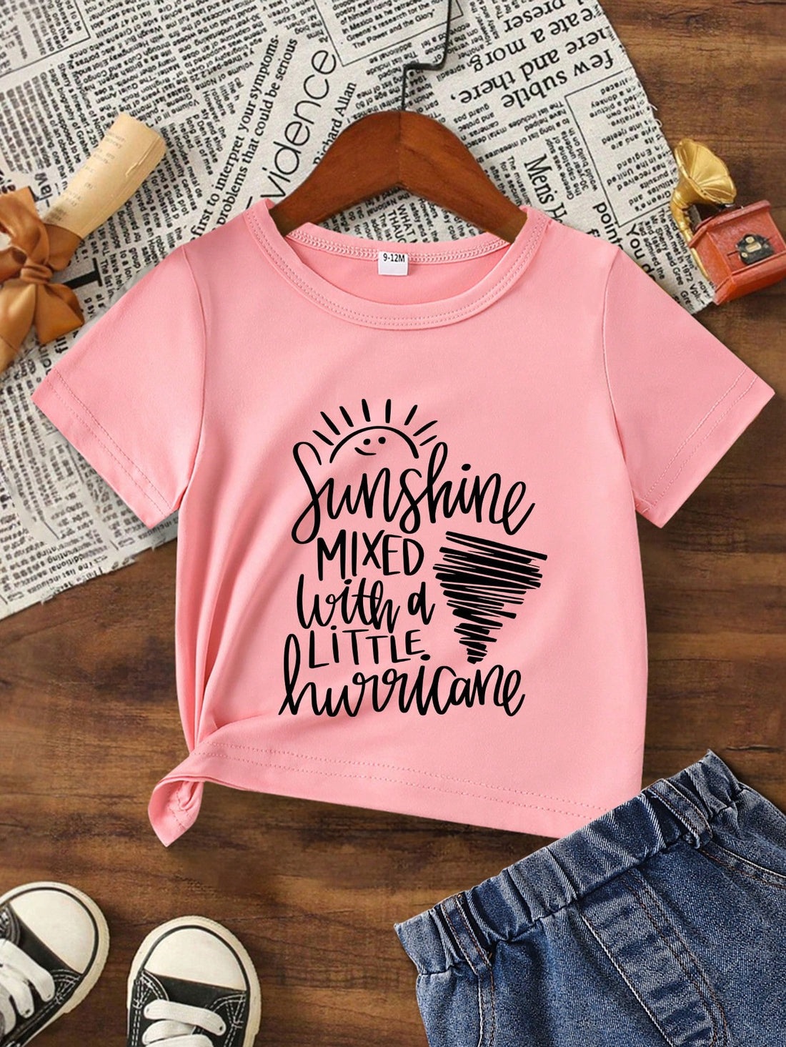 This adorable baby girl t-shirt is perfect for summer with its casual short sleeve design and cute letter print. Made from high-quality materials, it offers both comfort and style for your little one. Bring a touch of charm and cuteness to your baby's wardrobe with this must-have summer style!