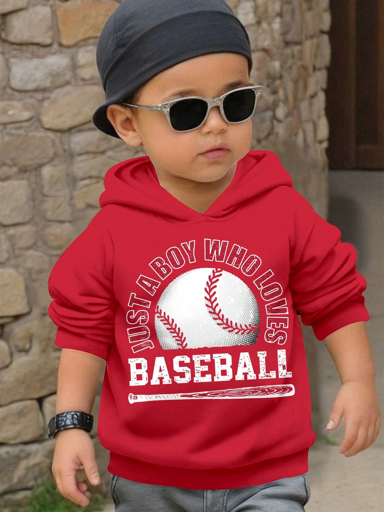 Cozy Autumn Knitted Baseball Sweatshirt for Young Boys