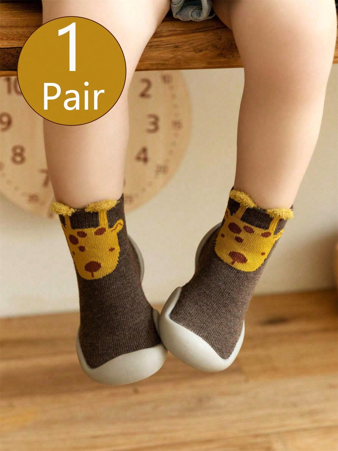 Cozy Indoor Floor Socks for Kids - Non-Slip Walking Shoes for Daily Wear