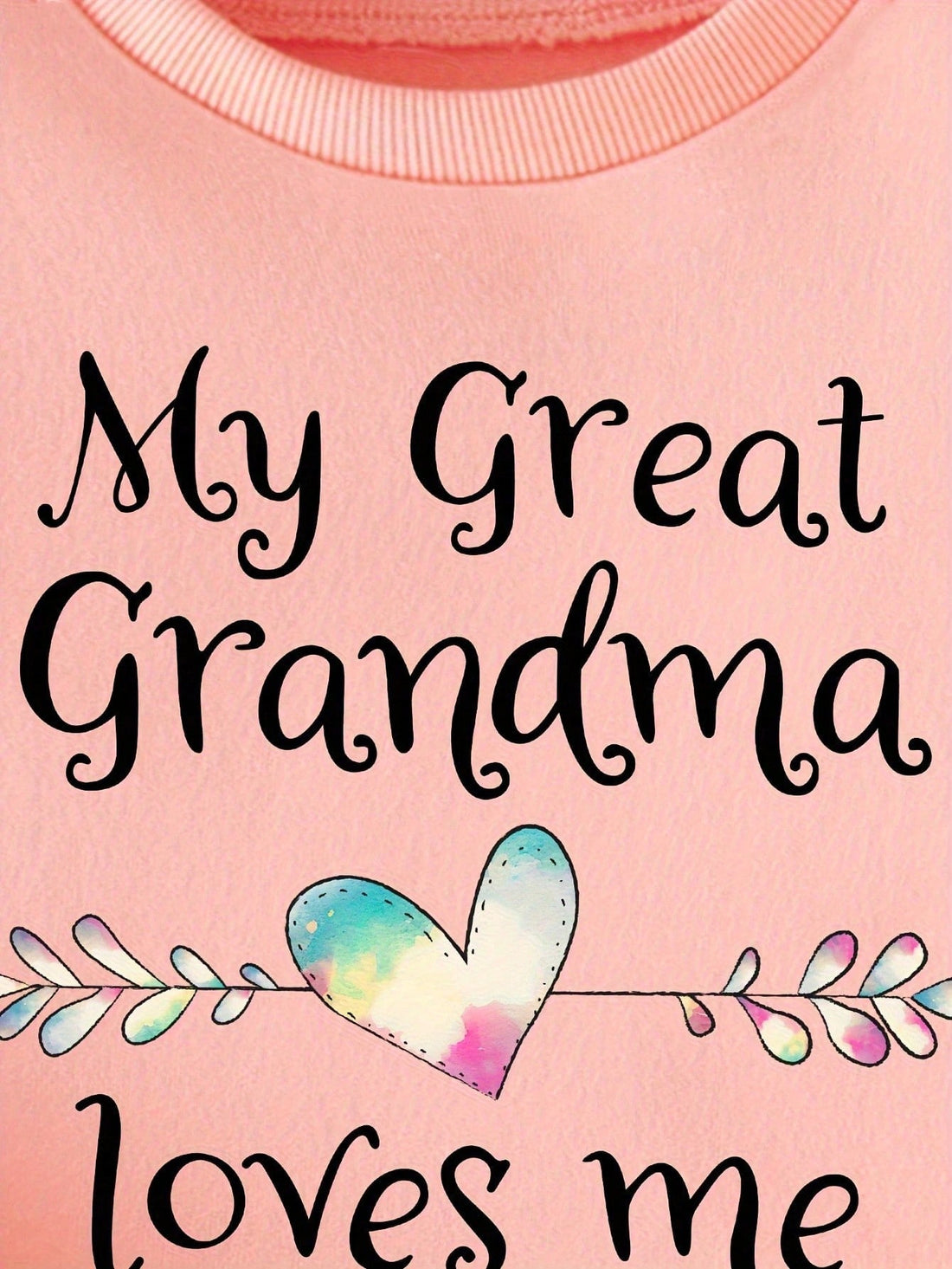 This thermal pullover sweatshirt is perfect for young girls who want to show their love for their great grandma in a stylish and adorable way. The design features the phrase "My Great Grandma Loves Me" and is made from high-quality material to keep them warm and comfortable. Showcasing love and comfort, this sweatshirt is a must-have for any young girl's wardrobe.