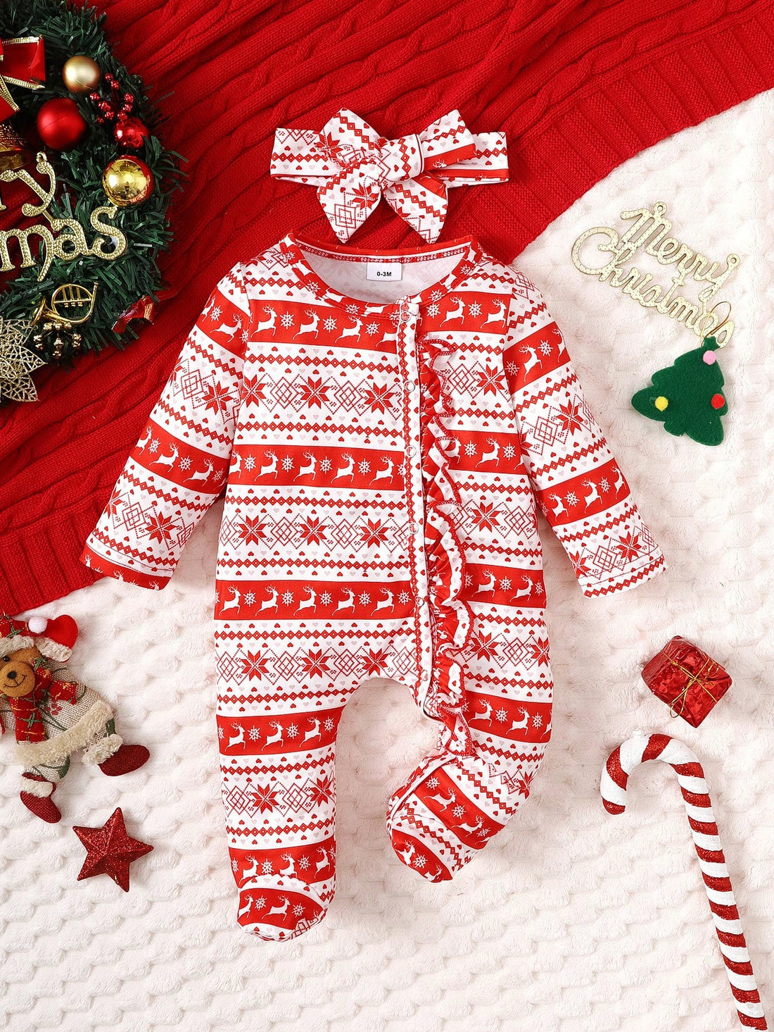 This Adorable Infant & Toddler Girls' Casual Footie Romper is perfect for special occasions or everyday wear. Made with soft, comfortable fabric, this romper features cute designs that are perfect for Thanksgiving, Christmas, and Halloween. Keep your little one stylish and cozy all year round!