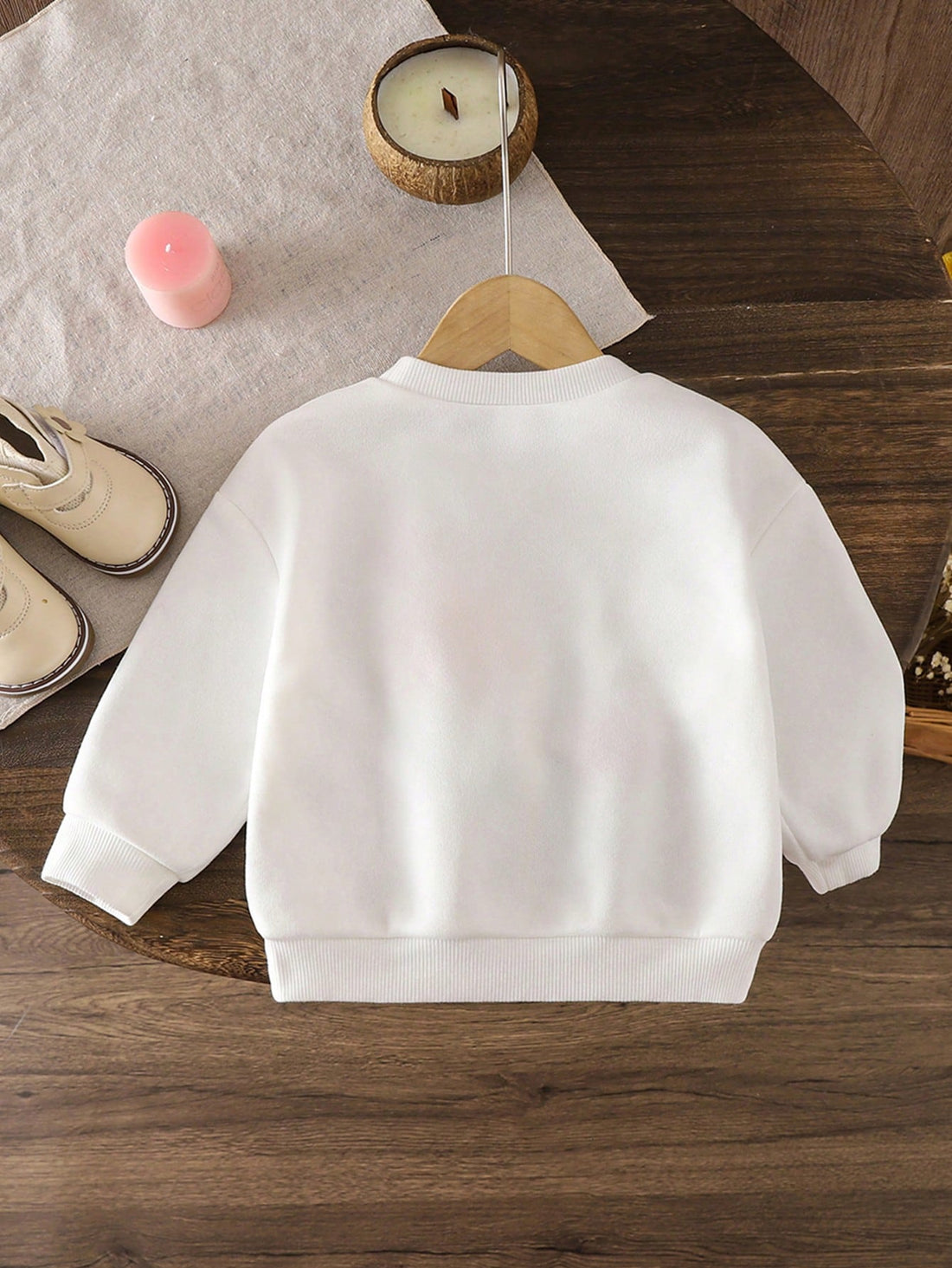 Baby Girl Cute Floral 3D Print Long Sleeve Pullover Sweatshirt – Versatile for Autumn/Winter